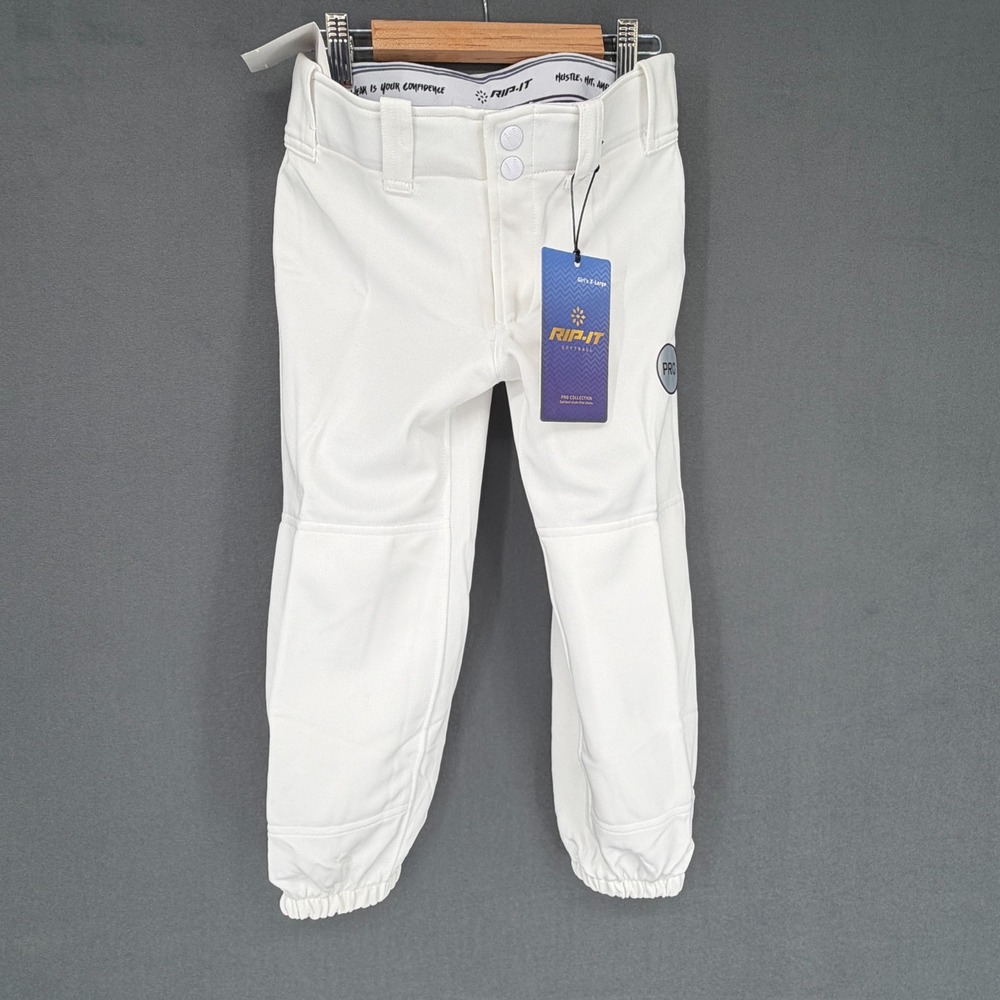 RIP-IT Girls XL Softball Pants Pro White 4-Way Stretch NEW with Tags NWT